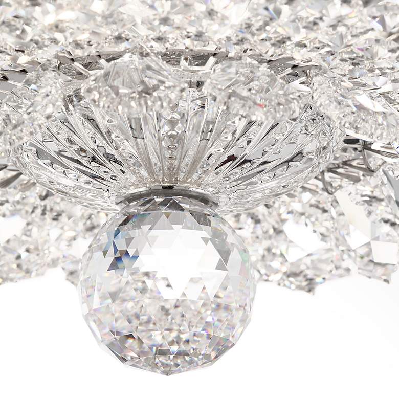 Image 4 Trilliane 33" Wide Polished Silver Clear Crystal 23-Lt Flush Mt more views