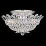 2_Trilliane 9"H x 19"W 8-Light Crystal Flush Mount in Silver