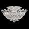 Trilliane 9"H x 19"W 8-Light Crystal Flush Mount in Silver