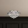 1_Trilliane 9"H x 19"W 8-Light Crystal Flush Mount in Silver