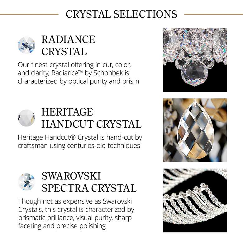 Image 3 Trilliane Strands 15.5"H x 45"W 8-Lt Crystal Flush in Pol Stainle more views