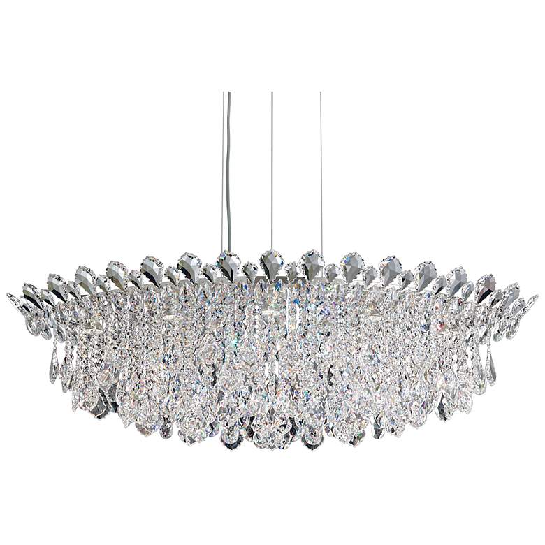 Image 2 Trilliane Strands 15"H x 45"W 8-Lt Crystal Pendant in Pol Stainle