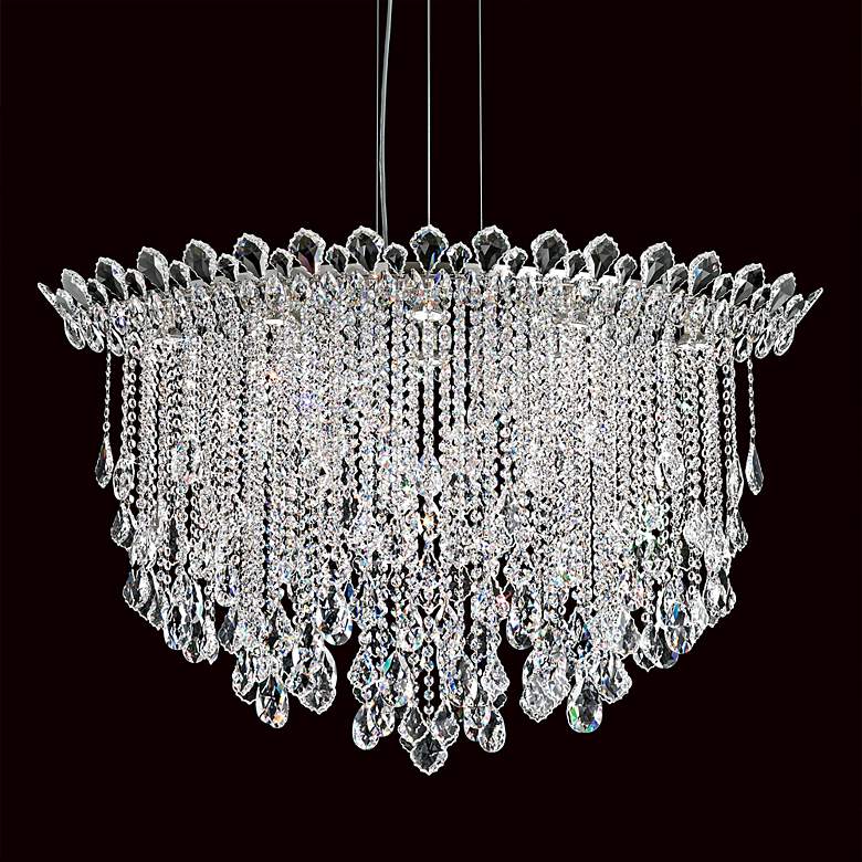 Image 3 Trilliane Strands 28"H x 45"W 8-Lt Crystal Pendant in Pol Stainle more views