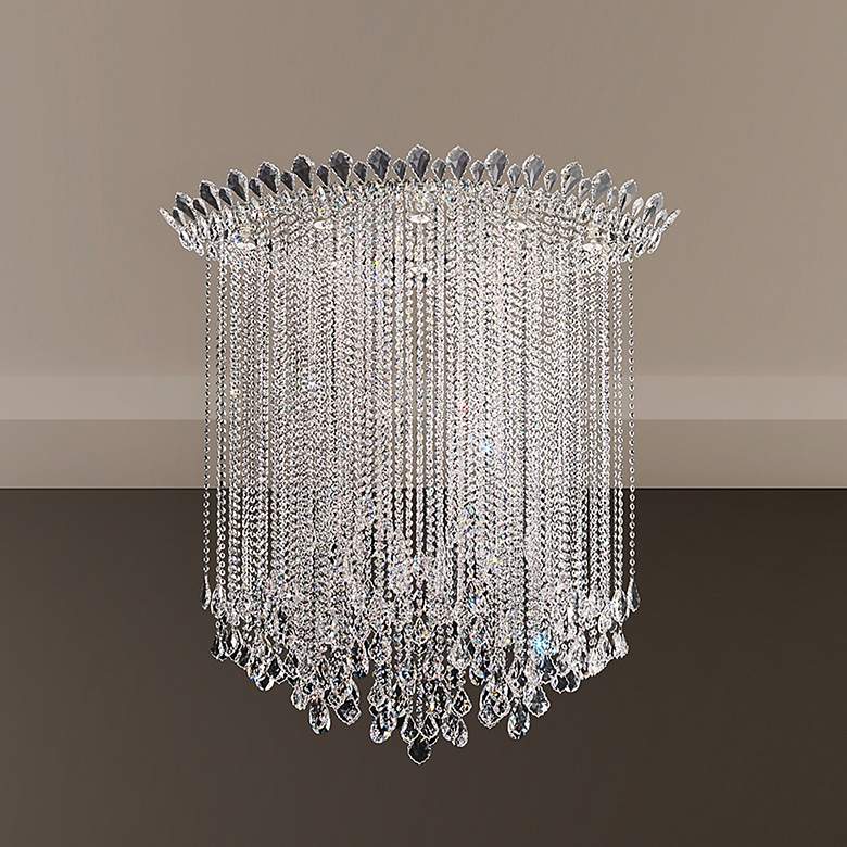 Image 6 Trilliane Strands 48.5"H x 45"W 8-Lt Crystal Flush in Pol Stainle more views