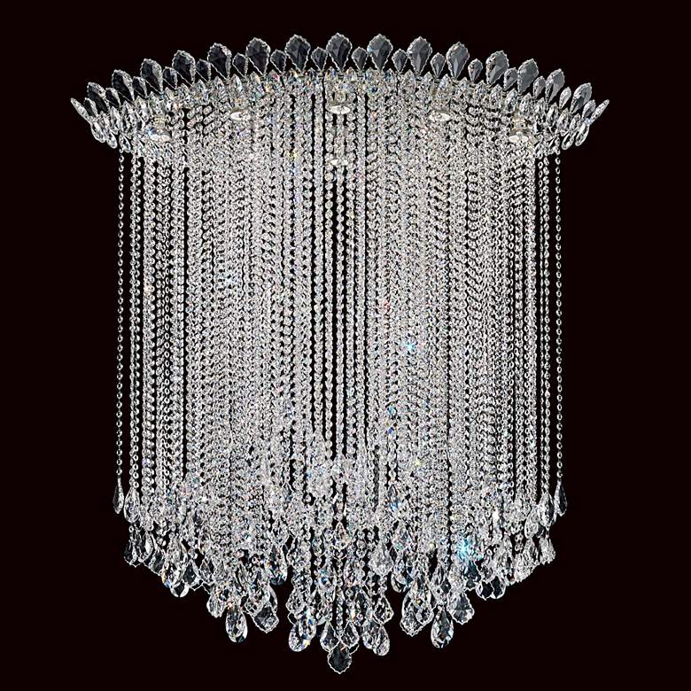 Image 1 Trilliane Strands 48.5"H x 45"W 8-Lt Crystal Flush in Pol Stainle