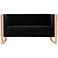Trillium 57.48 in. Black and Gold Velvet 2-Seater Loveseat