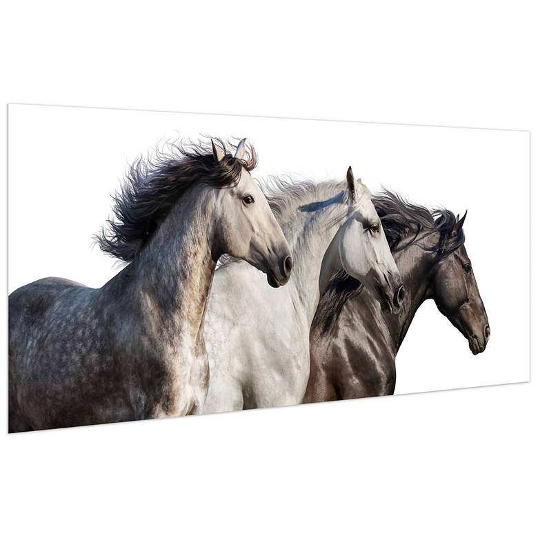 Image 4 Trilogy 1 63" Wide Free Floating Glass Graphic Wall Art more views