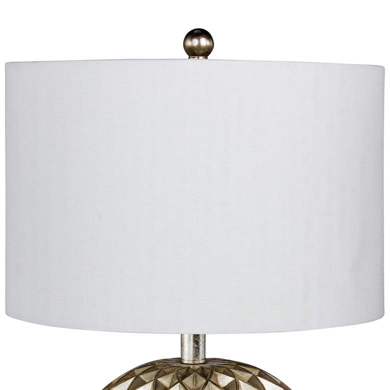 Image 3 Trilogy 19 1/2" High Silver Foil Accent Table Lamp more views