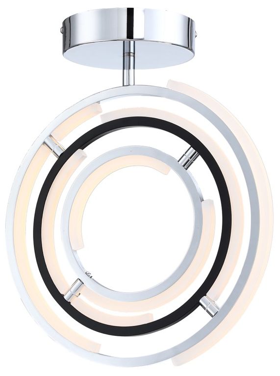 Image 3 Trilogy Integrated LED Semi Flush Mount, Polished Nickel Made to Order more views