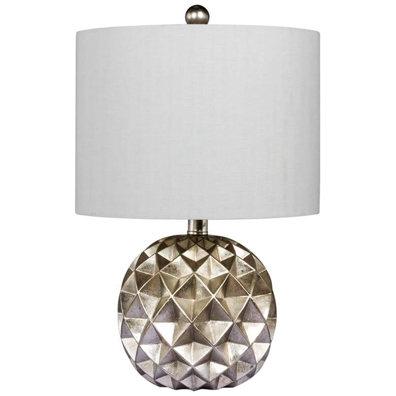 Image 1 Trilogy Silver Foil Paper Lantern Fold Table Lamp