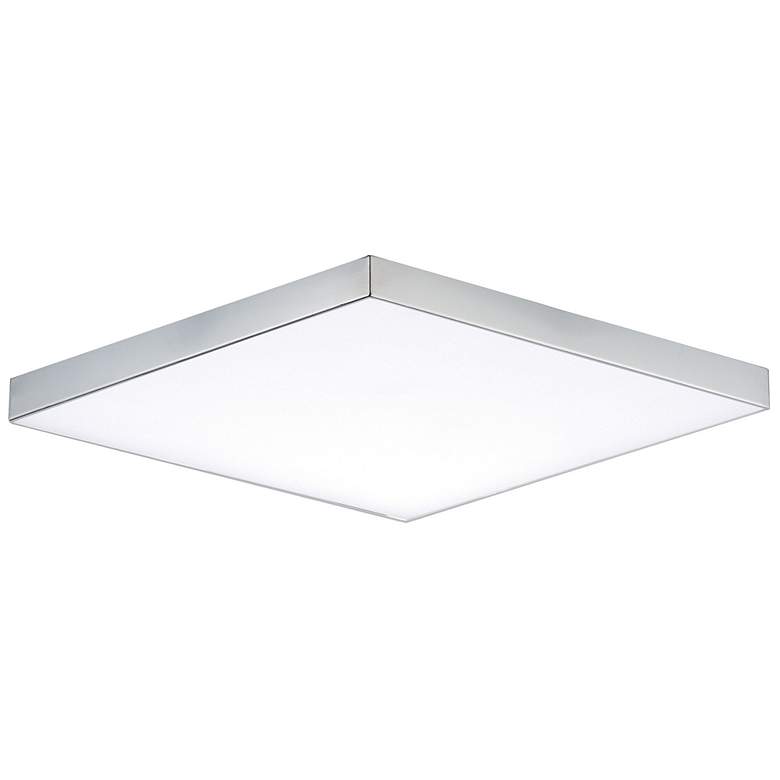 Image 2 Trim 1-Light 10.5" Wide Polished Chrome Flush Mount Light