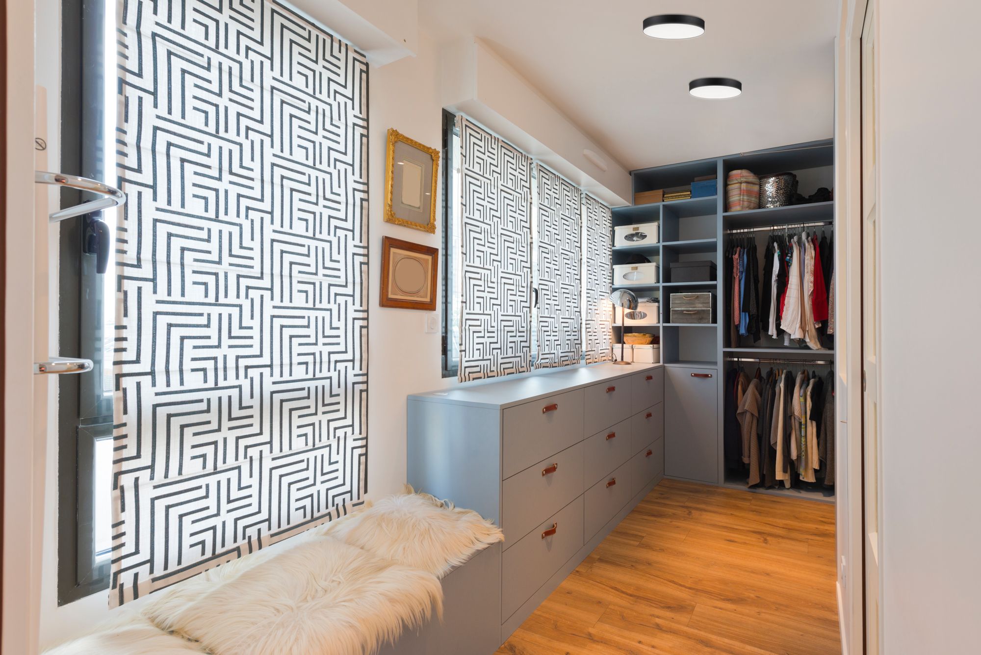 Image 4 Trim 1-Light 4.75" Wide White Flush Mount Light more views