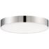 Trim 1-Light 5" Wide Polished Chrome Flush Mount Light