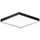 Trim 1-Light 6.25" Wide Black Flush Mount Light