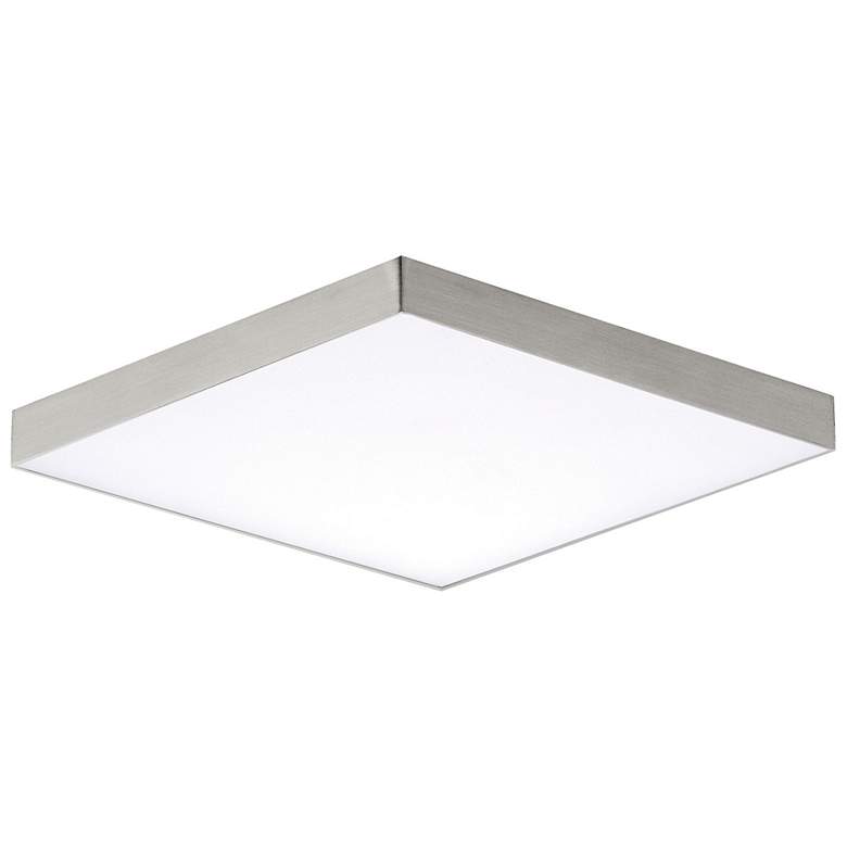 Image 2 Trim 1-Light 6.25" Wide Satin Nickel Flush Mount Light