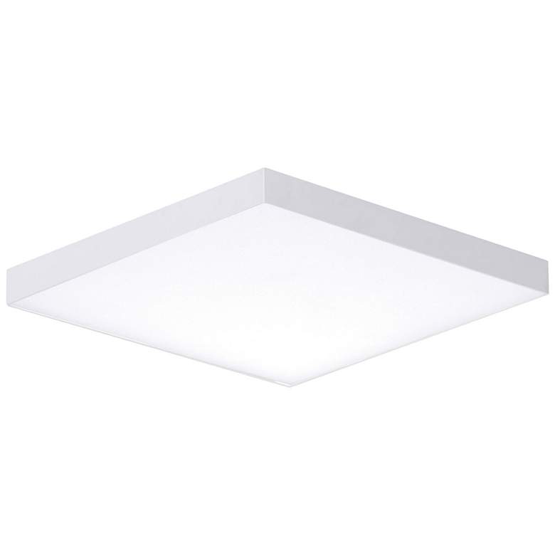 Image 1 Trim 1-Light 6.25" Wide White Flush Mount Light