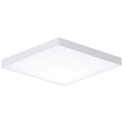 Trim 1-Light 6.25" Wide White Flush Mount Light