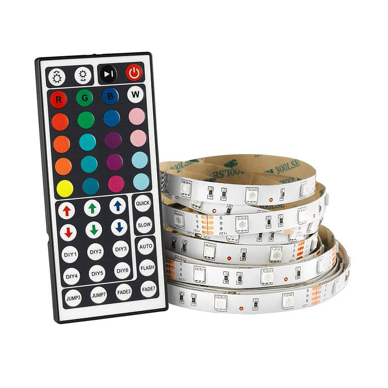 Image 1 Trim 32.8-Foot RGB Color Changing LED Tape Light with Remote