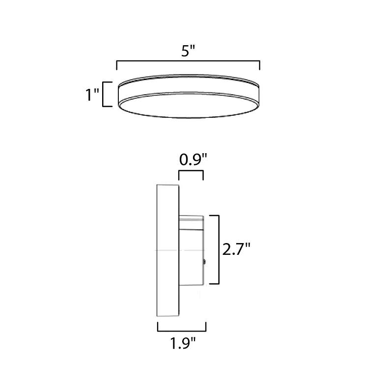 Image 3 Trim 5" RD LED Surface Mount 3000K 0-10V Dim more views