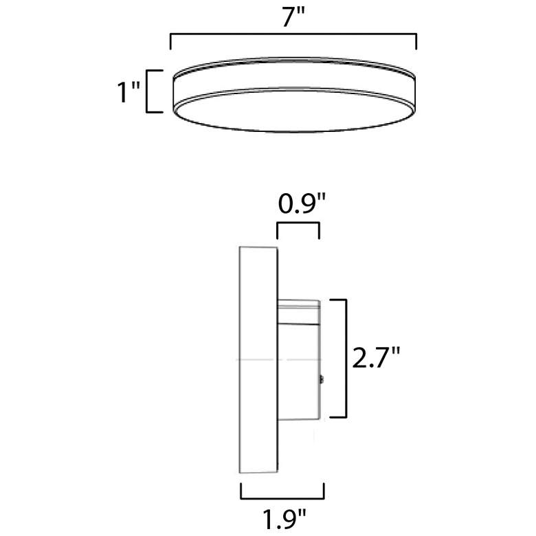 Image 3 Trim 7" RD LED Surface Mount 3000K more views