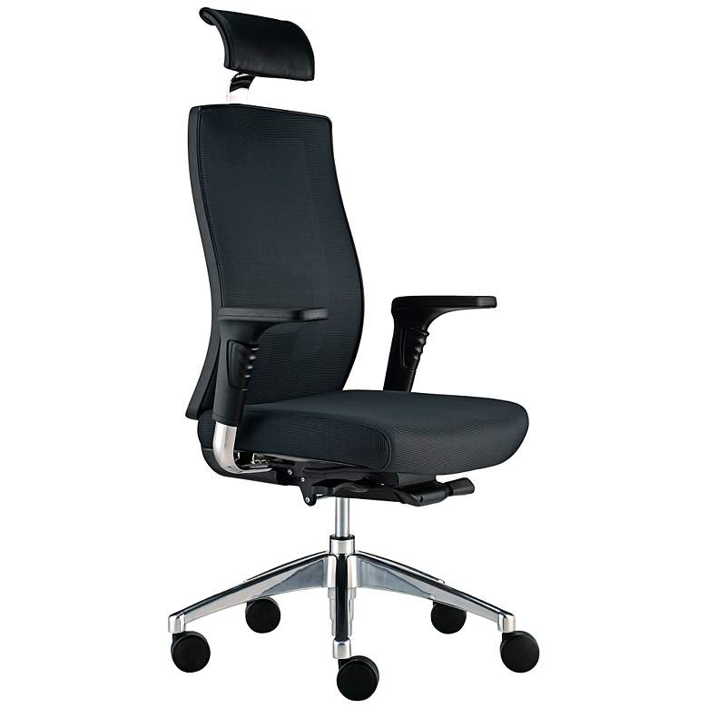 Image 1 Trina 4-Position Black Office Chair