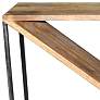 Trinidad 52" Wide Mango Wood Angled Console Table