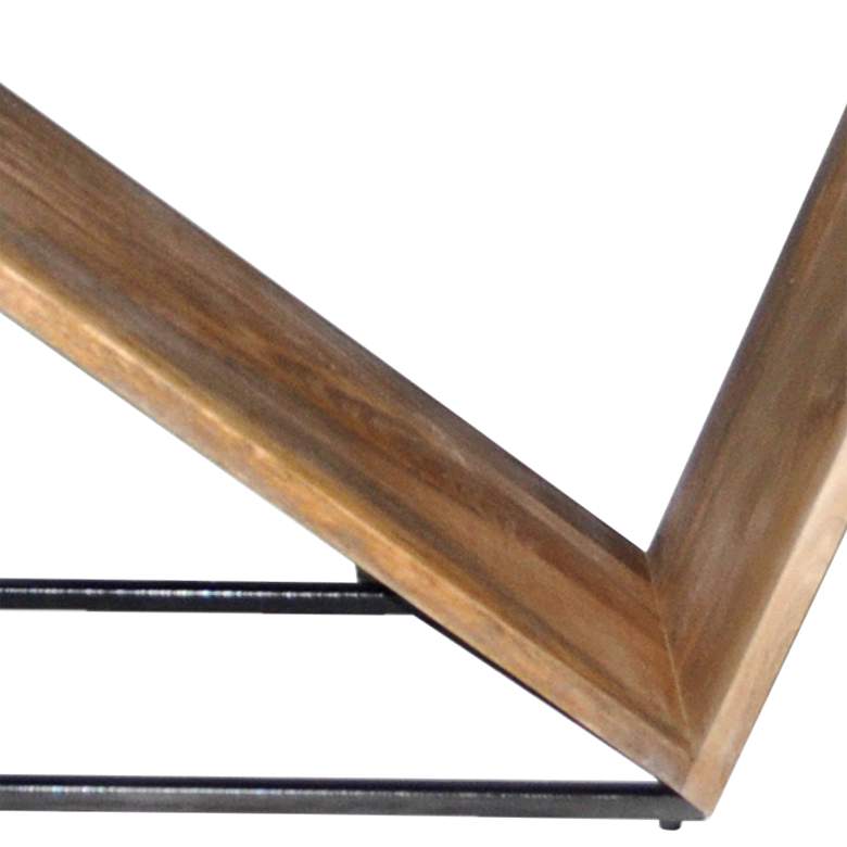Image 3 Trinidad 52" Wide Mango Wood Angled Console Table more views