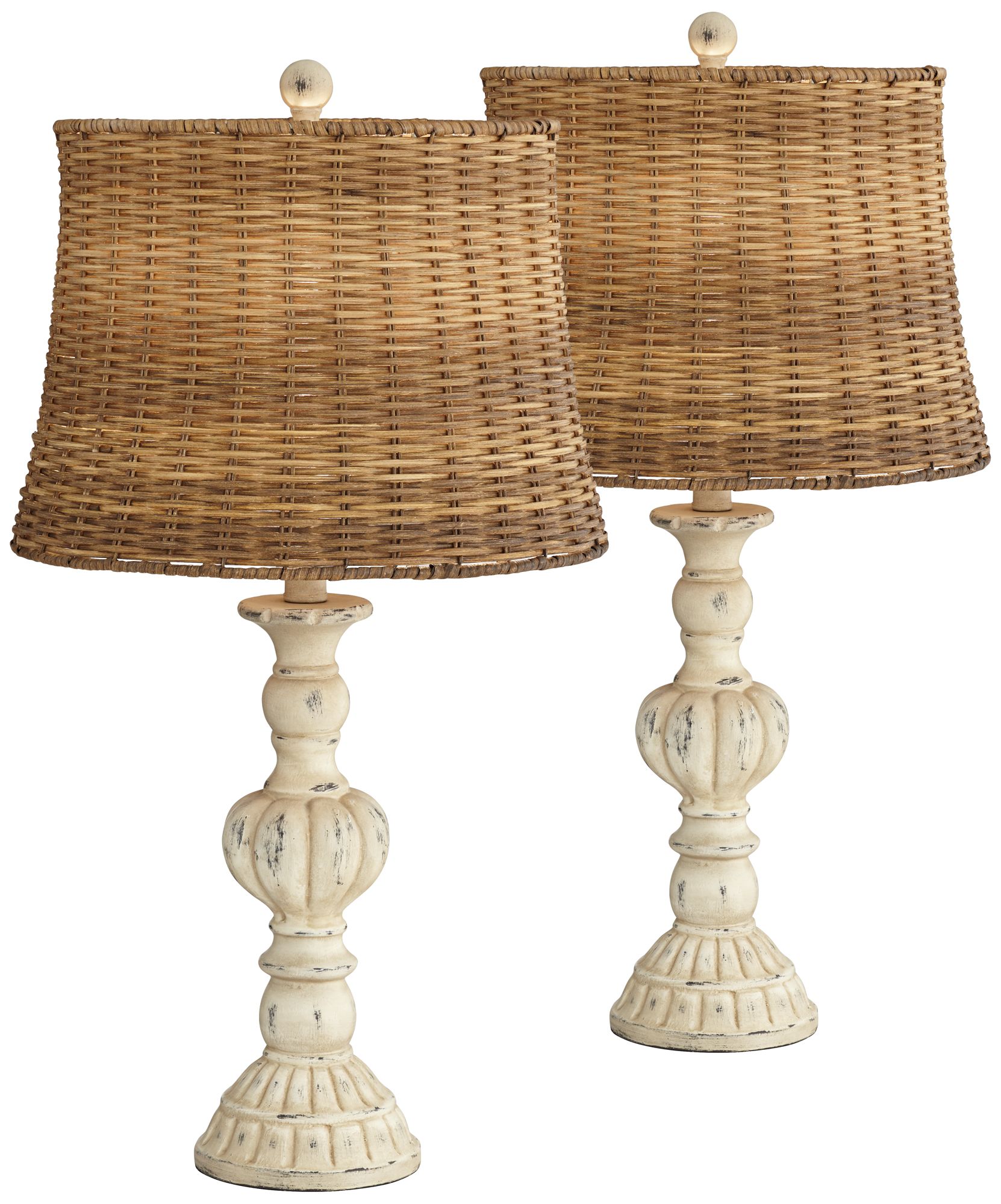 antique white table lamps