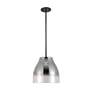 4_Trinity 11 1/2" Wide Black LED Mini Pendant w/ Smoke Glass more views