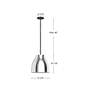 Trinity 11 1/2" Wide Black LED Mini Pendant w/ Smoke Glass