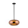 6_Trinity 14 1/4" Wide Black and Copper LED Pendant Light more views