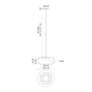 Trinity 14 1/4" Wide Black and Copper LED Pendant Light