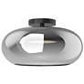 2_Trinity 14 1/4" Wide Black LED Ceiling Light