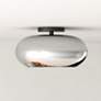 1_Trinity 14 1/4" Wide Black LED Ceiling Light