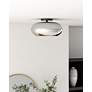 3_Trinity 14 1/4" Wide Black LED Ceiling Light more views