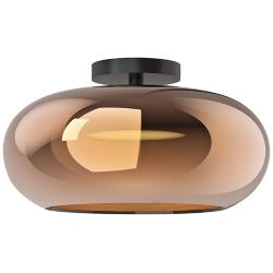 Trinity 14 1/4" Wide Black LED Ceiling Light