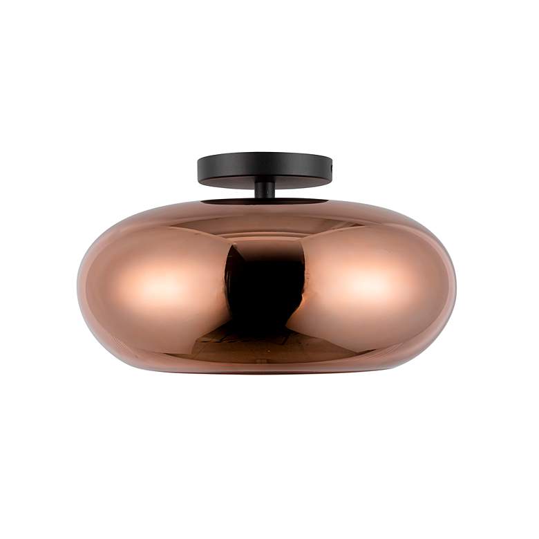 Image 5 Trinity 14 1/4" Wide Black LED Ceiling Light more views