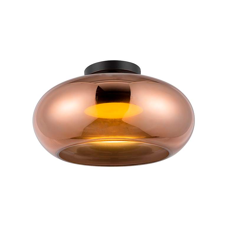 Image 6 Trinity 14 1/4" Wide Black LED Ceiling Light more views