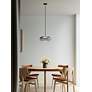 2_Trinity 14 1/4"W Black and Smoked Glass LED Pendant Light more views