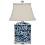 Trinity 19 1/2"H Blue and White Phoenix Bird Jar Table Lamp