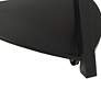 4_Trinity 36" Wide White Marble and Black Wood Coffee Table more views