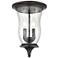 Trinity 9" Wide 2-Light Outdoor Flush Mount - Oil Rubbed Bronze