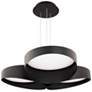 1_Triolet 6.13"H x 36"W 3-Light Pendant in Black