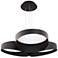 Triolet 6.13"H x 36"W 3-Light Pendant in Black