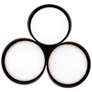 3_Triolet 6.13"H x 36"W 3-Light Pendant in Black more views