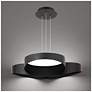 4_Triolet 6.13"H x 36"W 3-Light Pendant in Black more views