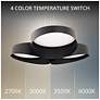 5_Triolet 6.13"H x 36"W 3-Light Pendant in Black more views