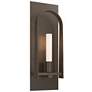 Triomphe 14.8" High Bronze Accented Bronze Sconce With Frosted Glass S