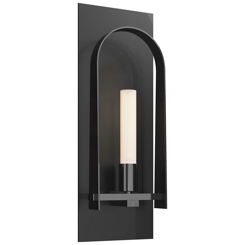 Image 1 Triomphe 14.8" High Ink Sconce With Frosted Glass Shade