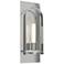 Triomphe 14.8" High Sterling Sconce w/ Frosted Shade